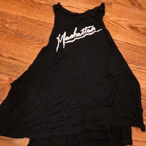 DIVIDED BY H&M BLACK RACERBACK TANK SIZE M- MANHATTAN